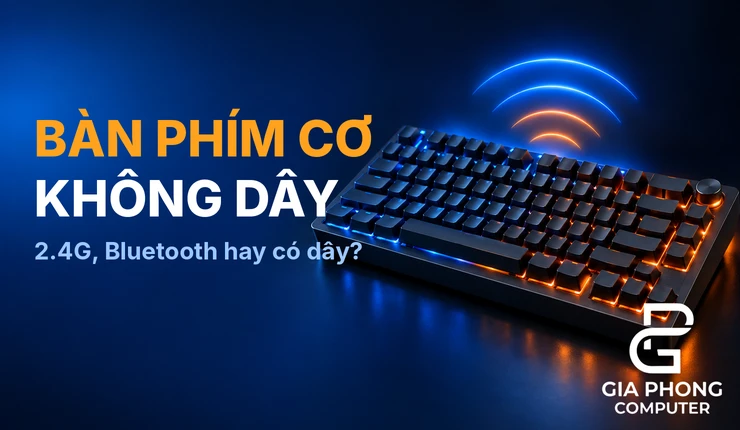 Bàn Phím Cơ Không Dây: Kết Nối 2.4G, Bluetooth Hay Có Dây?