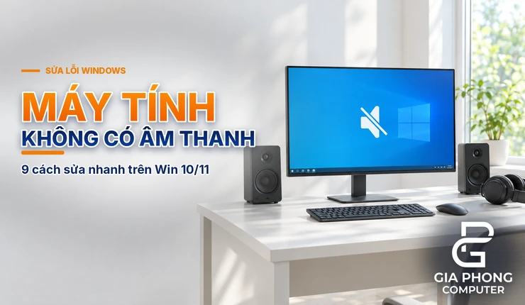 Máy Tính Không Có Âm Thanh Win 10/11: 9 Cách Sửa Nhanh