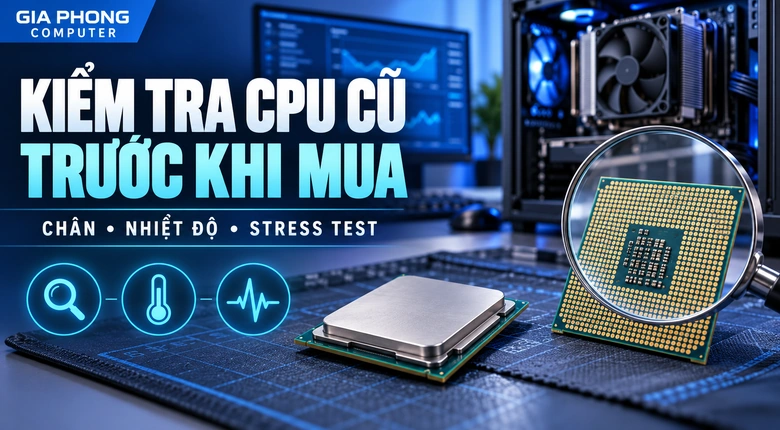 Cách Kiểm Tra CPU Cũ Trước Khi Mua: Chân, Nhiệt Độ, Stress Test