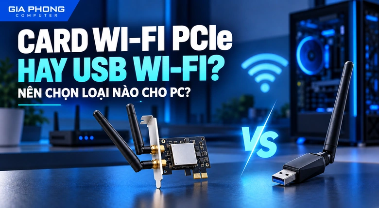 Card Wi-Fi PCIe Hay USB Wi-Fi: Nên Chọn Loại Nào Cho PC?