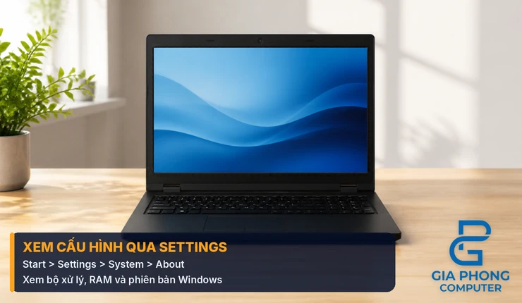 Cách kiểm tra cấu hình máy tính qua Settings About trên Windows