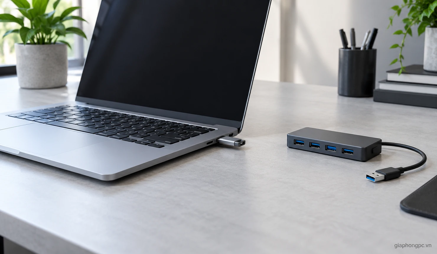 Máy tính không nhận USB được thử ở cổng khác