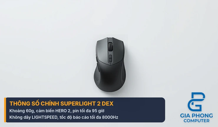 Thông số chính của chuột Logitech G Pro X Superlight 2 DEX