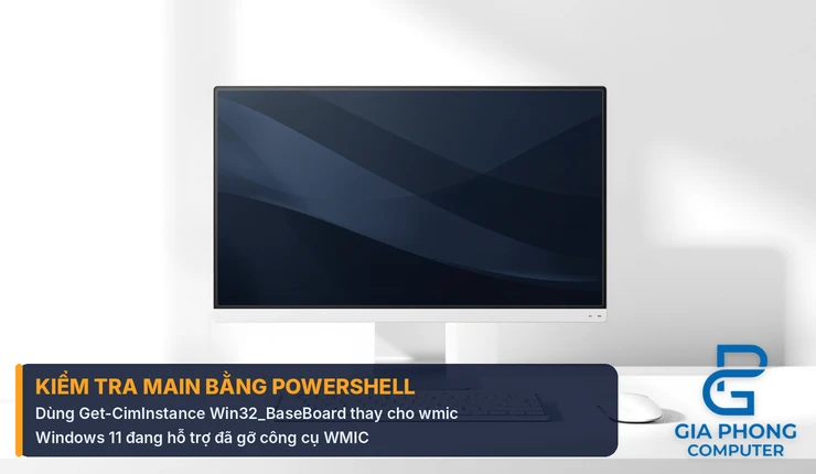 Kiểm tra main máy tính bằng PowerShell thay cho lệnh WMIC