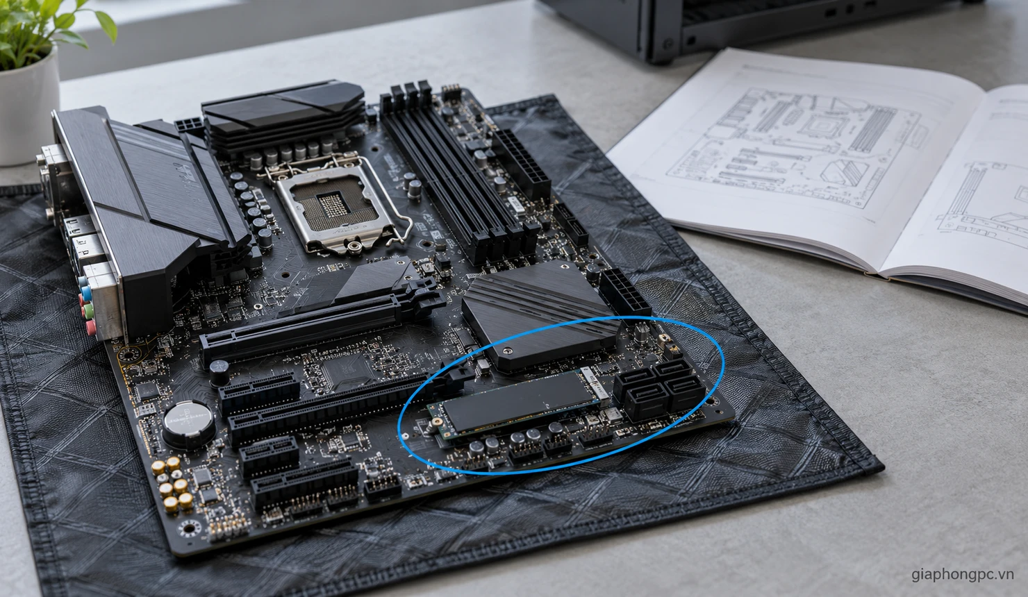 Kiểm tra khe M.2 và cổng SATA dùng chung khi lắp hai SSD