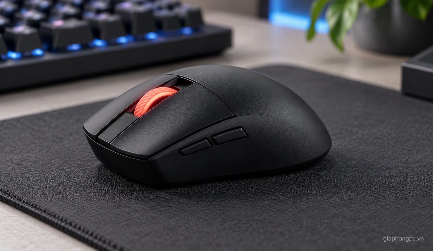 Thiết kế gọn của chuột ROG Strix Impact III Wireless