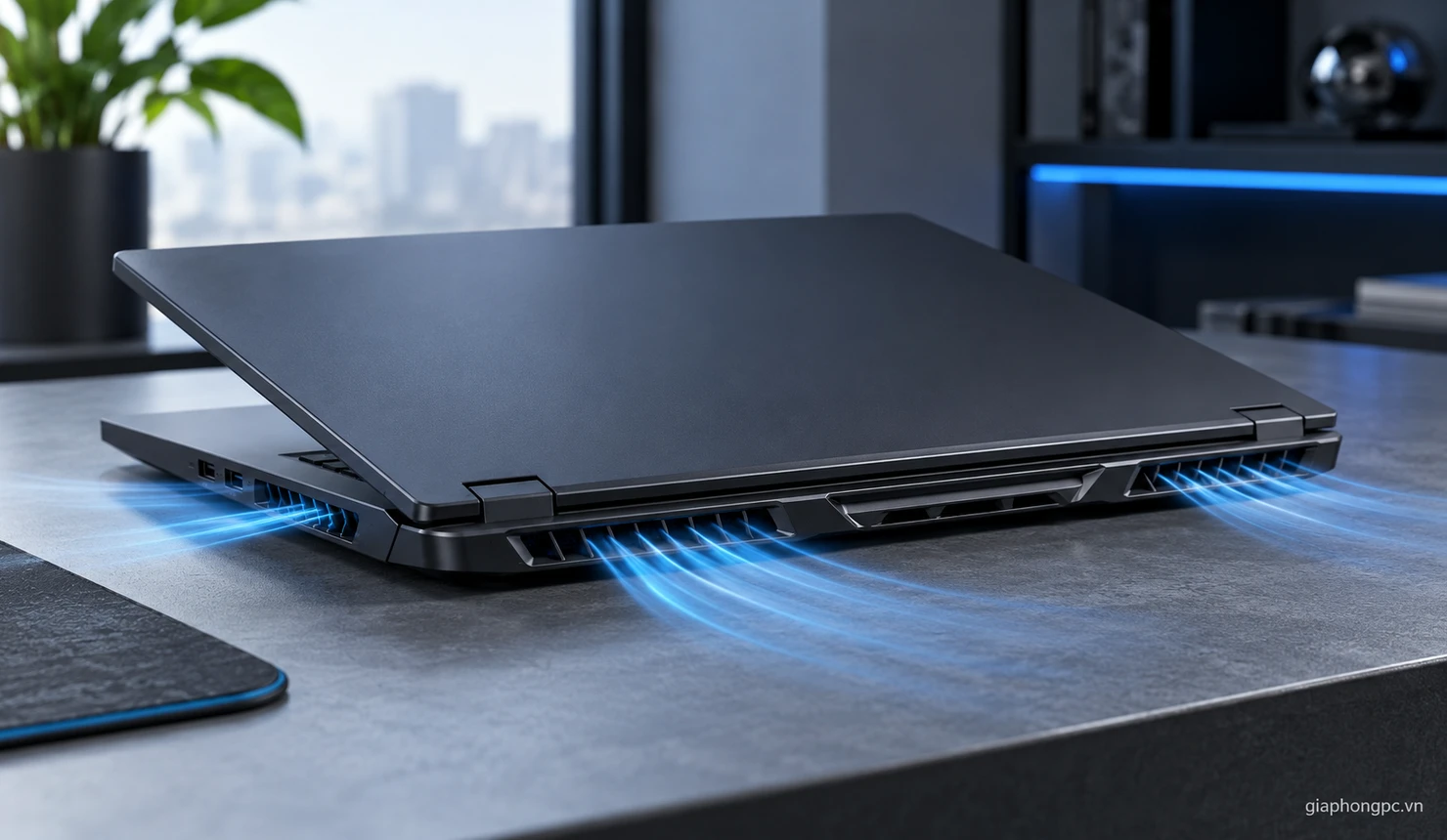 Thiết kế tản nhiệt của laptop MSI Sword 16 HX B14V
