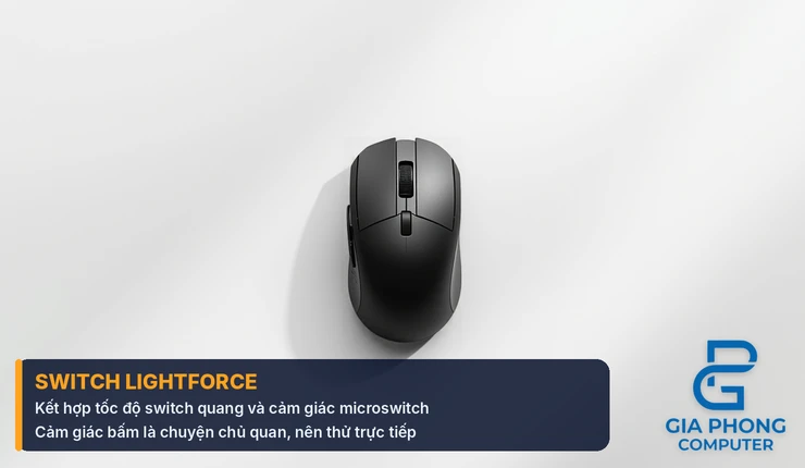 Switch LIGHTFORCE trên chuột Superlight 2 DEX