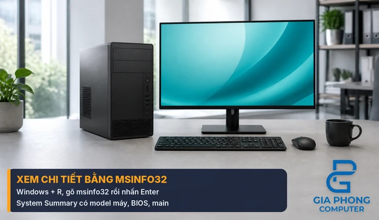 Xem thông tin hệ thống chi tiết bằng msinfo32 trên Windows
