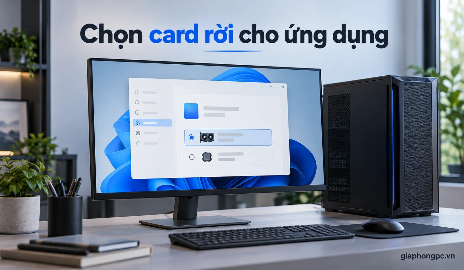 Chọn card rời cho ứng dụng bằng Graphics Settings Windows 11