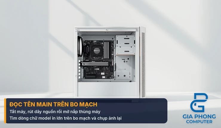 Đọc tên model main in trên bo mạch chủ khi kiểm tra main