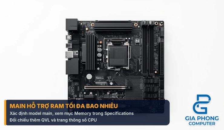 Kiểm tra main hỗ trợ RAM tối đa bao nhiêu trên PC