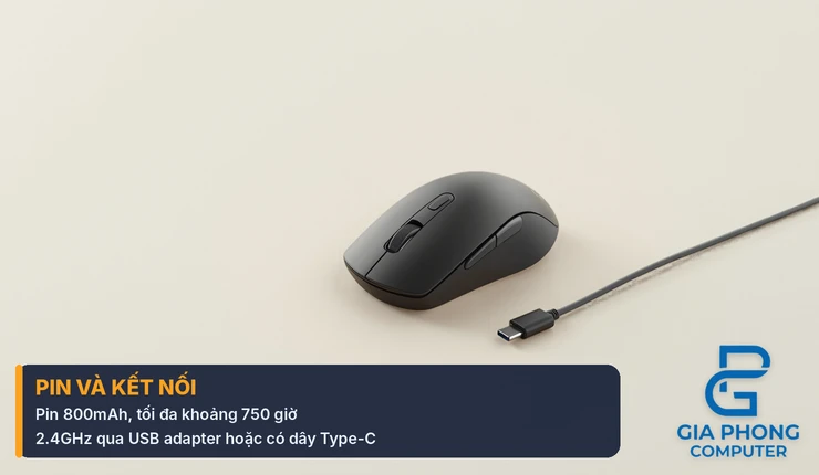 Chuột Rapoo VT3S Max sạc Type-C và kết nối không dây