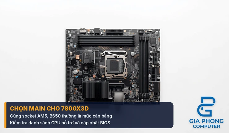 Cách chọn mainboard AM5 cho Ryzen 7 7800X3D