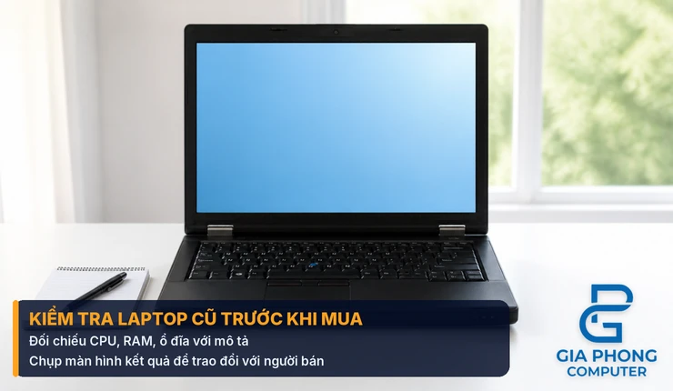 Kiểm tra cấu hình laptop cũ trước khi mua