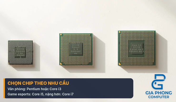 Chọn CPU cho main H81 theo nhu cầu sử dụng