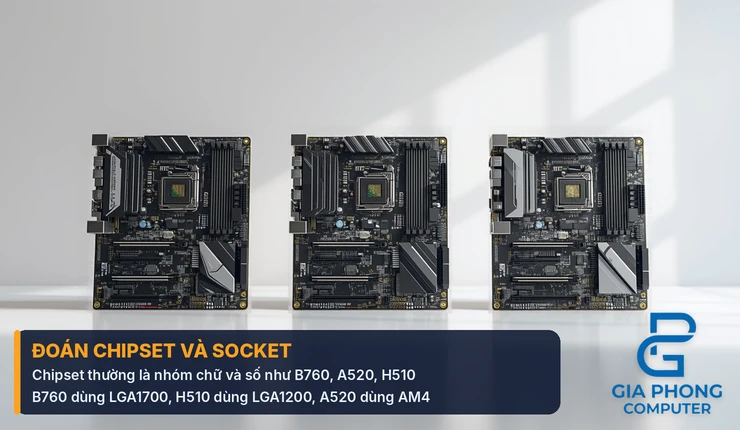 Cách đoán chipset và socket từ tên model main máy tính