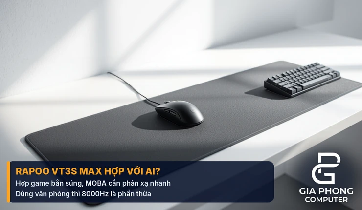 Chuột Rapoo VT3S Max hợp với ai