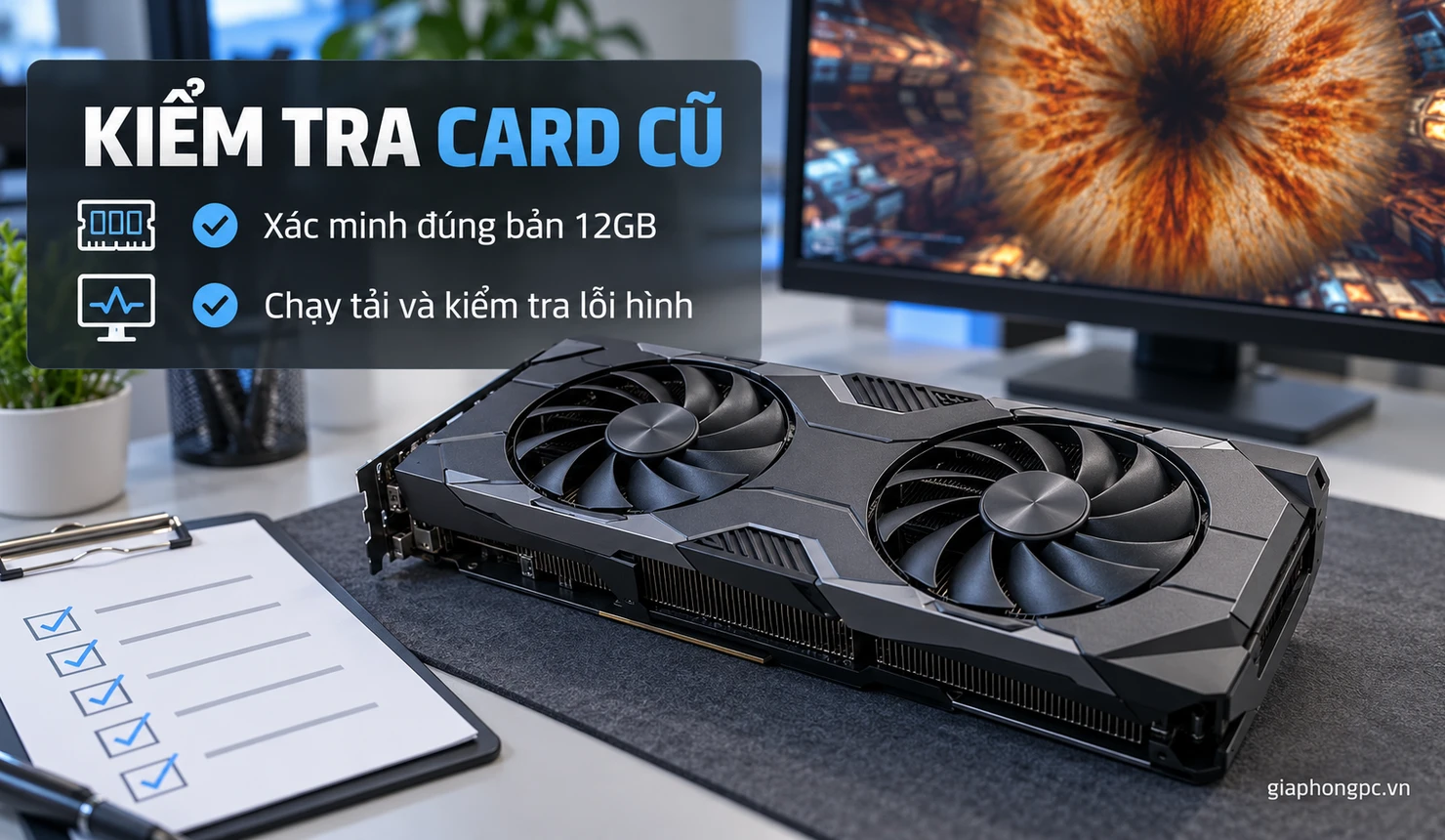 Kiểm tra card RTX 3060 cũ trước khi mua