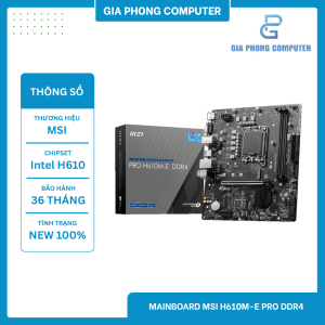 Mainboard MSI PRO H610M-E DDR4