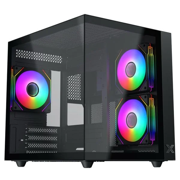 Hình ảnh case Xigmatek Aqua MS với dàn fan ARGB