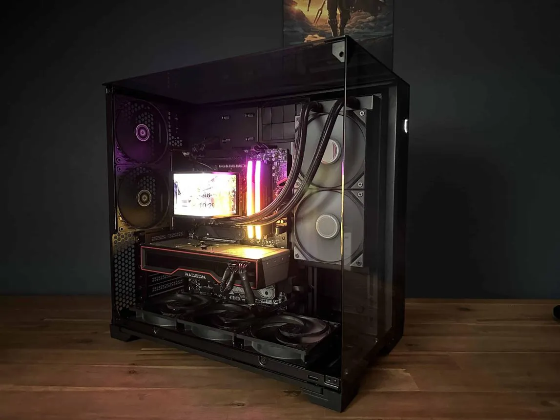 CASE LIAN LI O11 VISION COMPACT BLACK ATX – CASE “BỂ CÁ” CAO CẤP NHỎ GỌN