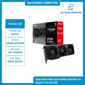 Card màn hình ASUS Prime Radeon™ RX 9060 XT OC Edition