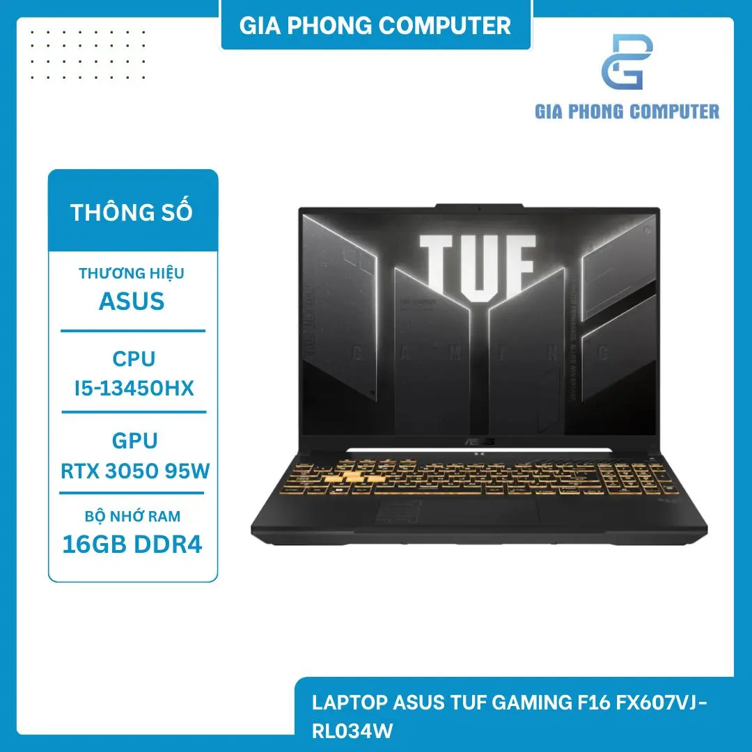 Laptop ASUS TUF Gaming F16 FX607VJ-RL034W