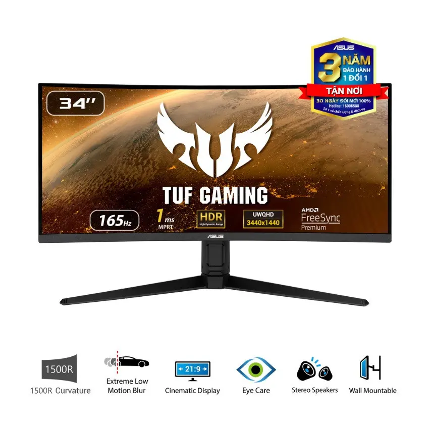 Màn Hình Cong ASUS VG34VQL3A TUF GAMING 34