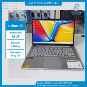 ASUS Vivobook E1404FA Ryzen 5 7520U 16GB 512GB 14″ FHD Cũ 98% (1)