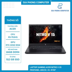 Laptop Gaming Acer Nitro V 15 ProPanel ANV15-41-R7AP