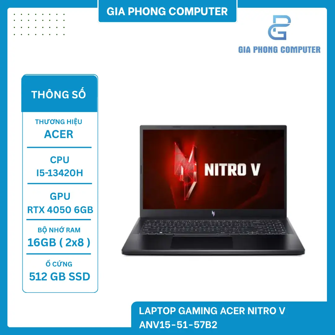 Laptop Gaming Acer Nitro V ANV15-51-57B2