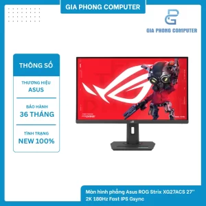 Màn hình phẳng Asus ROG Strix XG27ACS 27" 2K 180Hz Fast IPS Gsync