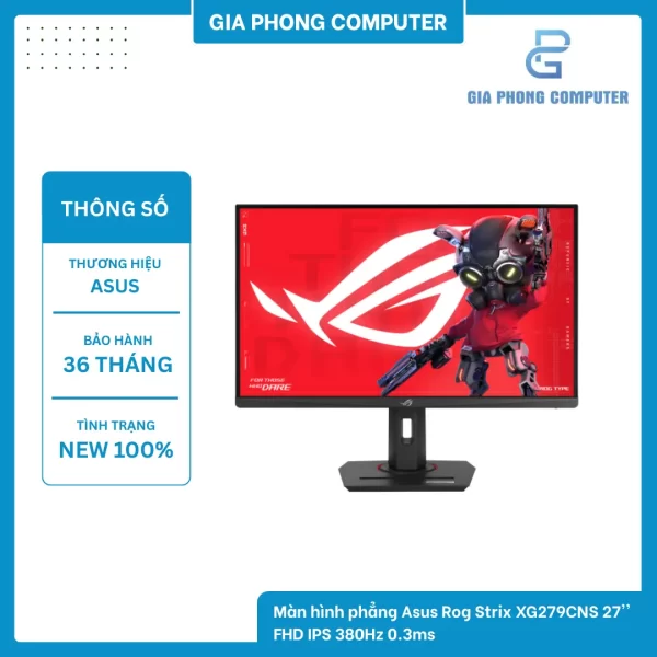 Màn hình phẳng Asus Rog Strix XG279CNS 27'' FHD IPS 380Hz 0.3ms