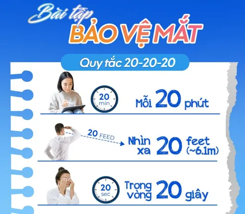 Bài Tập Bảo Vệ Mắt 20-20-20