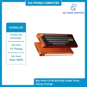 Bàn Phím Cơ HE MCHOSE Ace68 Turbo - Galaxy Orange