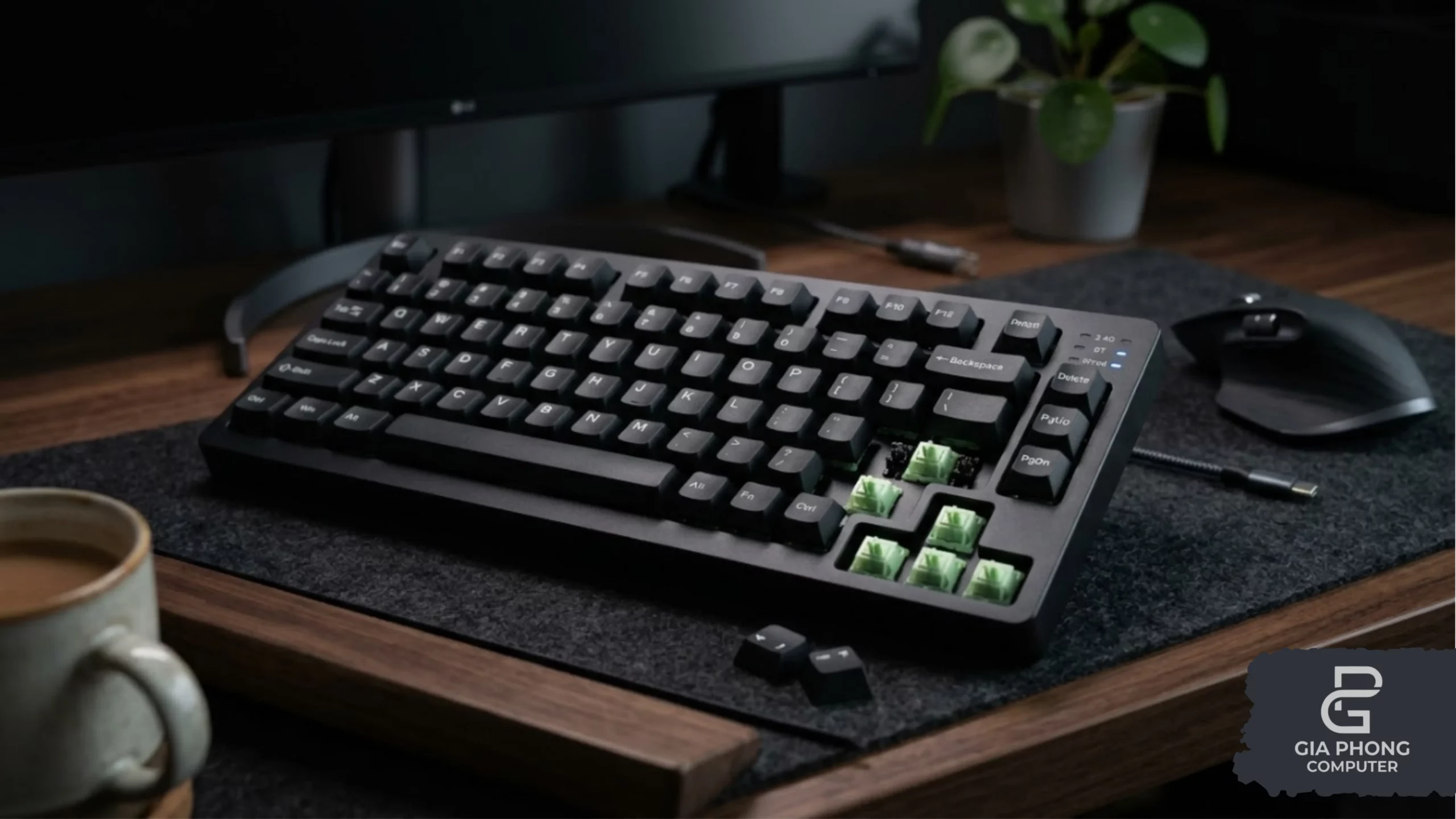 Bàn phím cơ MCHOSE G75 Pro Black – Cổ Điển, Đa Năng, RGB Rực Rỡ tại GiaPhong Computer