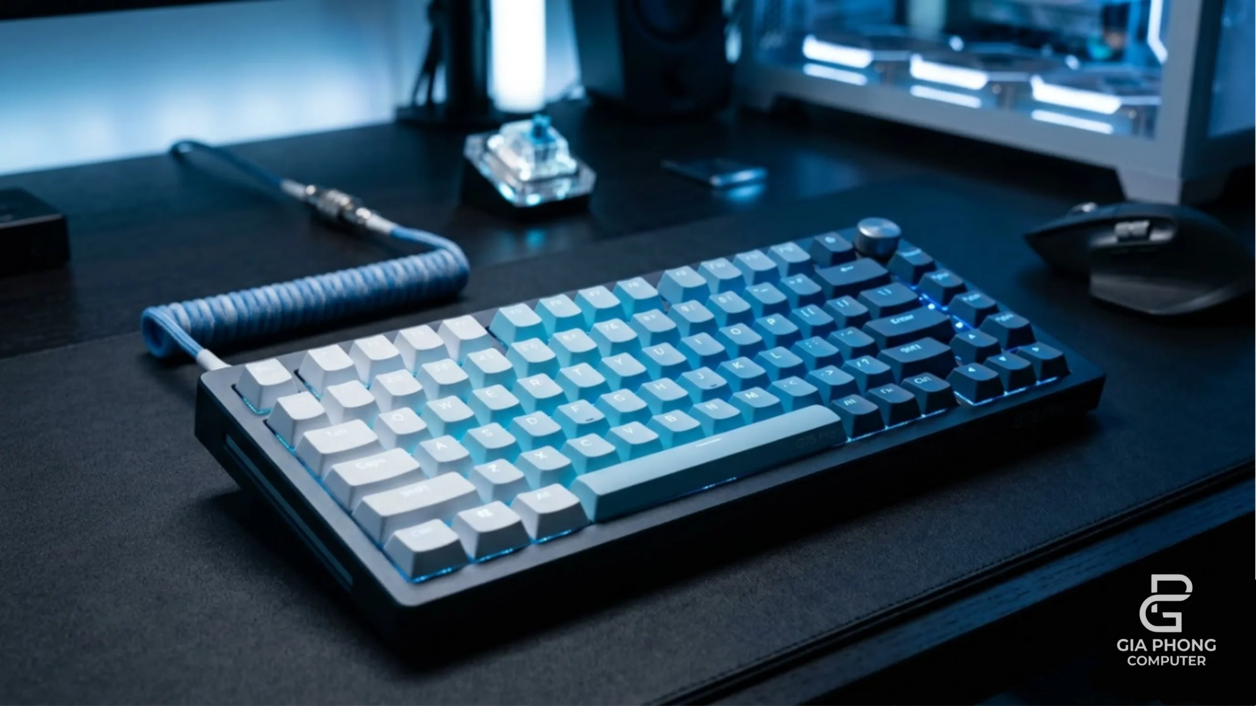 Bàn phím cơ MCHOSE G75 Pro Glacier Gradient – Layout 75%, Tri-mode, RGB Nổi Bật tại GiaPhong Computer