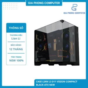 CASE LIAN LI O11 VISION COMPACT BLACK ATX