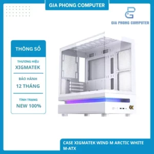 CASE XIGMATEK WIND M ARCTIC WHITE M-ATX