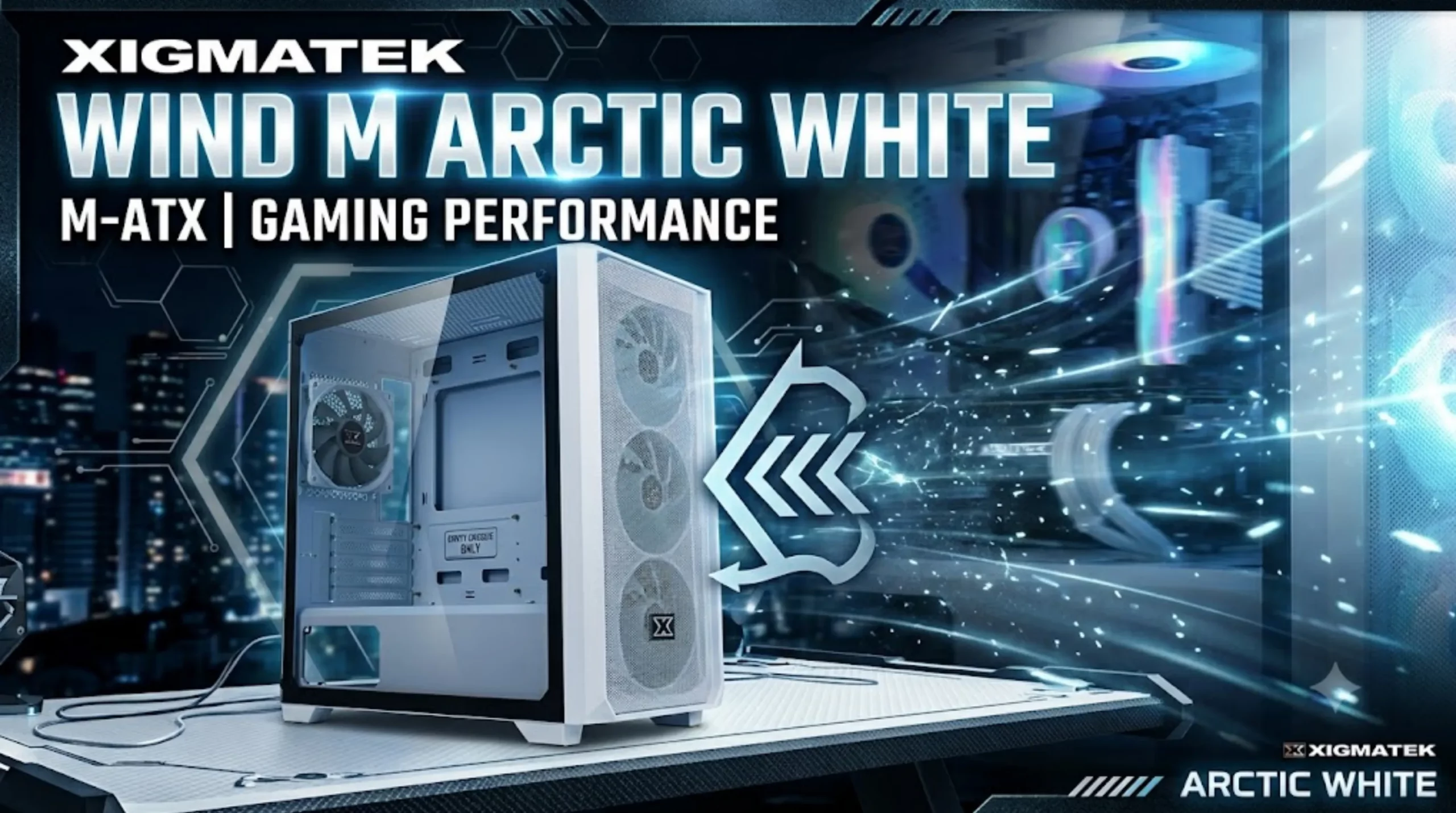 CASE XIGMATEK WIND M ARCTIC WHITE M-ATX (4)