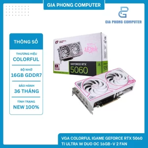 Card Màn Hình Colorful iGame GeForce RTX 5060 Ti Ultra W DUO OC 16GB-V