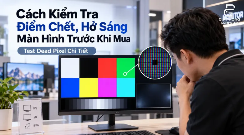 Cách Test Điểm Chết Màn Hình: Kiểm Tra Dead Pixel & Hở Sáng Trước Khi Mua