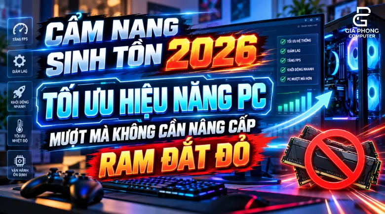 Cẩm Nang Sinh Tồn 2026 Tối Ưu Hiệu Năng PC Mượt Mà Không Cần Nâng Cấp RAM Đắt Đỏ