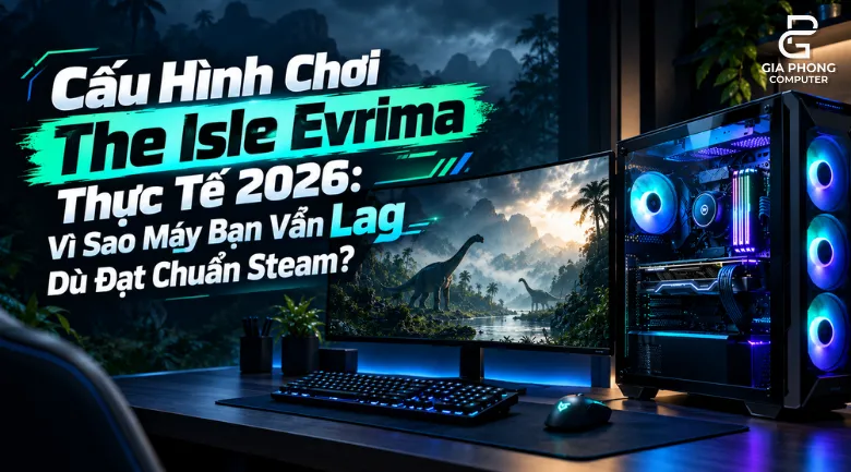 Cấu Hình Chơi The Isle Evrima Thực Tế 2026 Vì Sao Máy Bạn Vẫn Lag Dù Đạt Chuẩn Steam