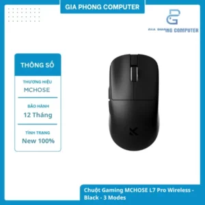 Chuột Gaming MCHOSE L7 Pro Wireless - Black