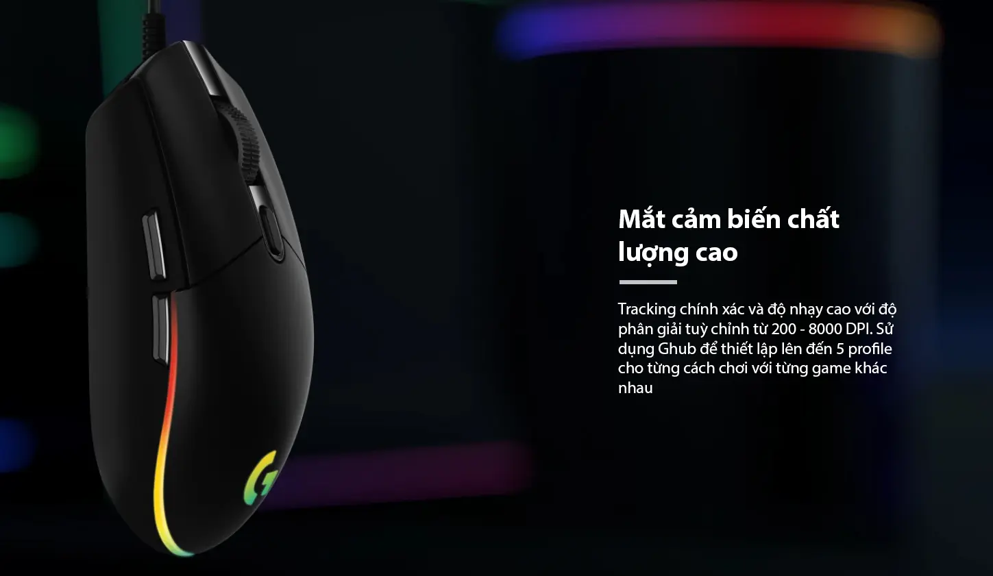 Chuột Logitech G102 LightSync Black