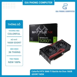 Colorful RTX 5060 Ti Battle Ax Duo 16GB GDDR7 NEW