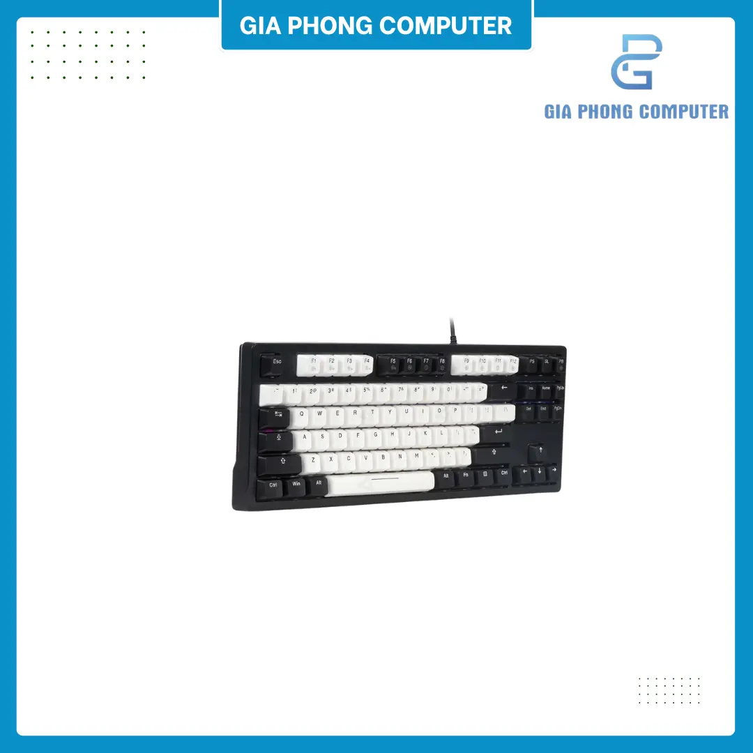 Bàn phím cơ Gaming DAREU EK87 V2 White Black Dream Switch