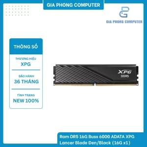 Ram DDR5 16G Bus 6000 ADATA XPG Lancer Blade Đen